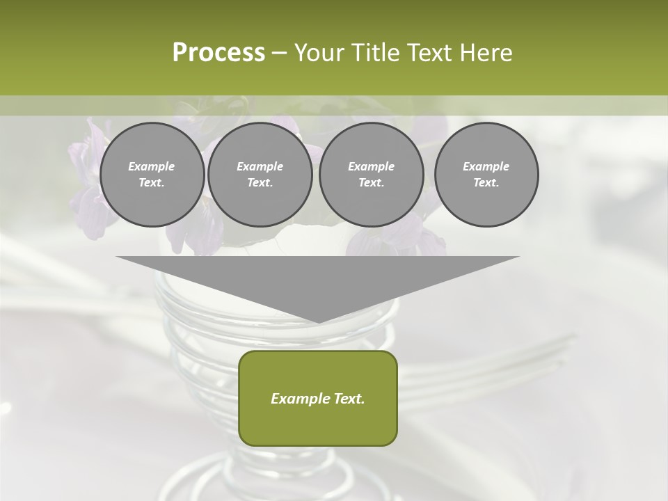 Celebration Event Table Egg PowerPoint Template