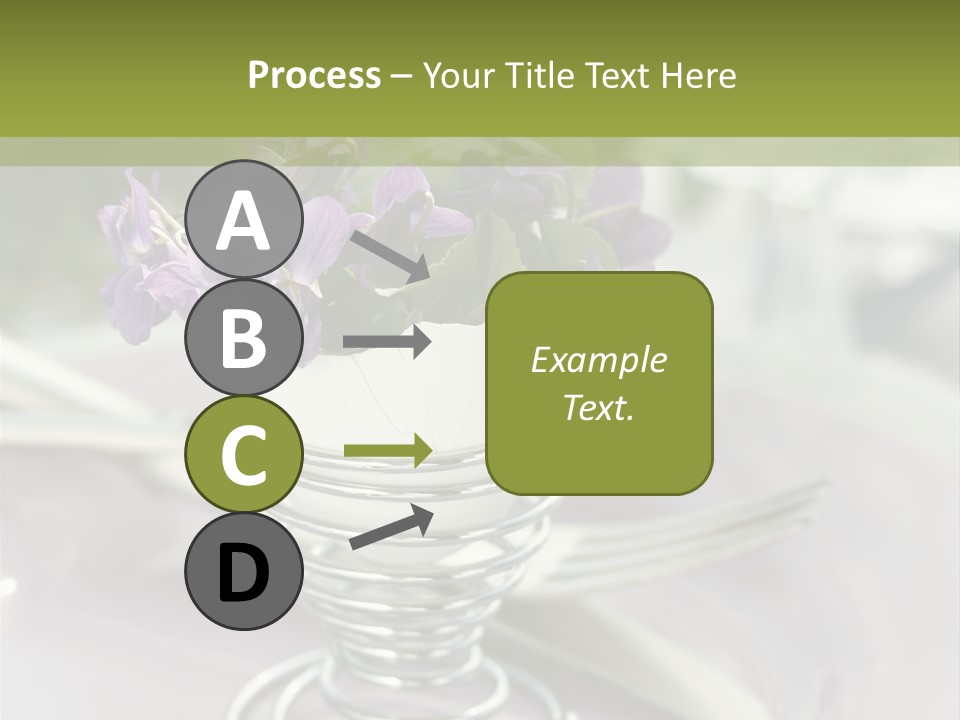 Celebration Event Table Egg PowerPoint Template