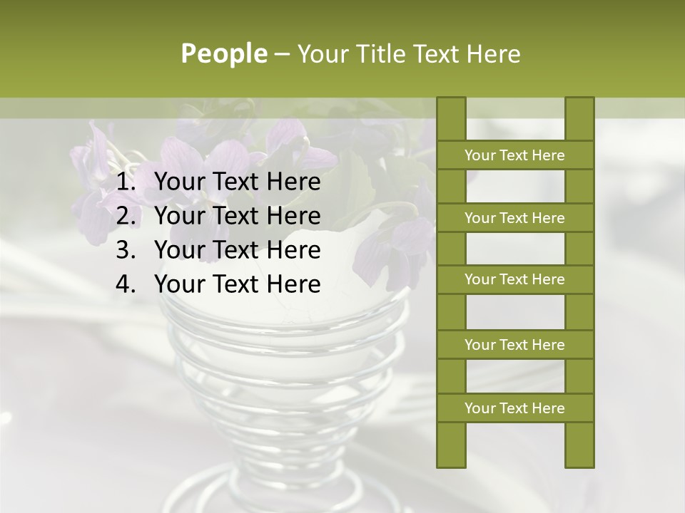 Celebration Event Table Egg PowerPoint Template