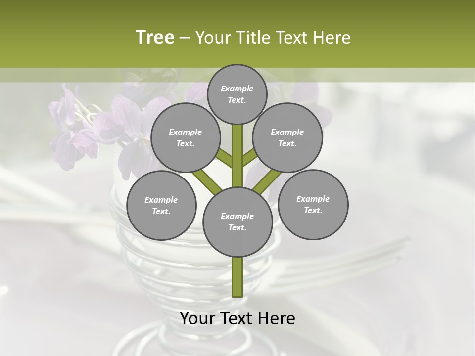 Celebration Event Table Egg PowerPoint Template