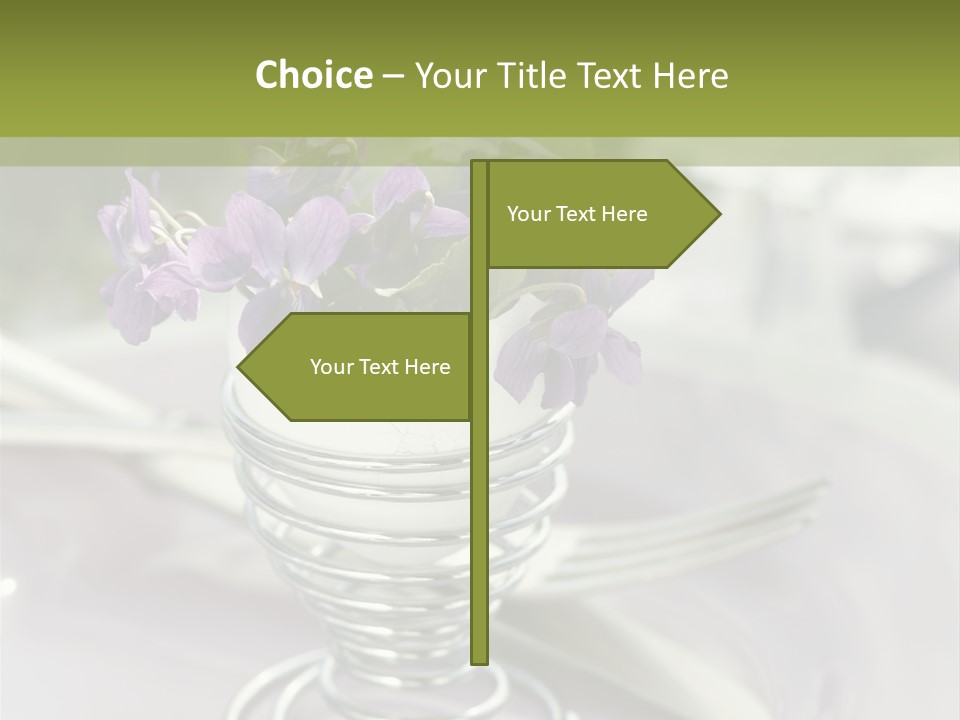 Celebration Event Table Egg PowerPoint Template