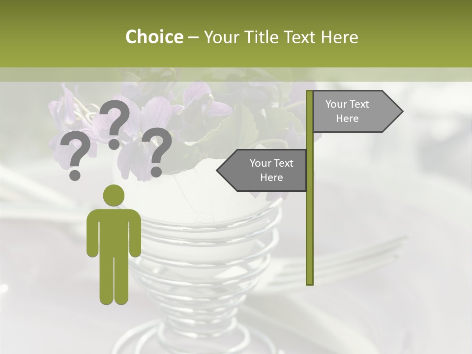 Celebration Event Table Egg PowerPoint Template