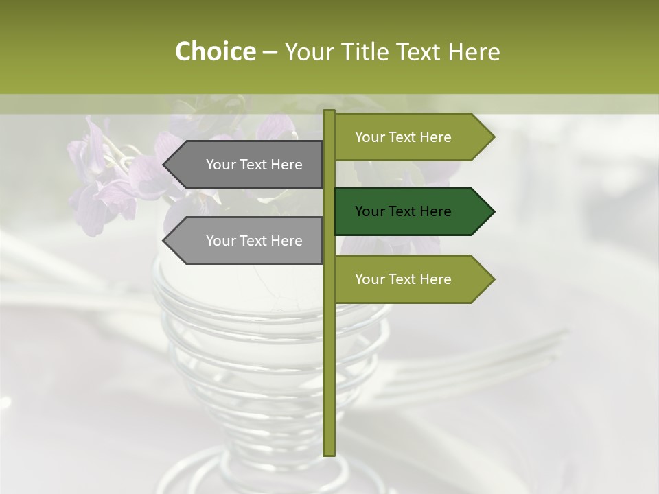 Celebration Event Table Egg PowerPoint Template