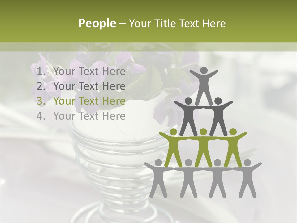 Celebration Event Table Egg PowerPoint Template