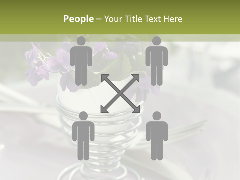 Celebration Event Table Egg PowerPoint Template