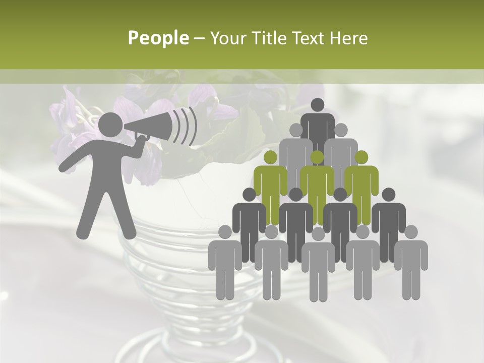 Celebration Event Table Egg PowerPoint Template