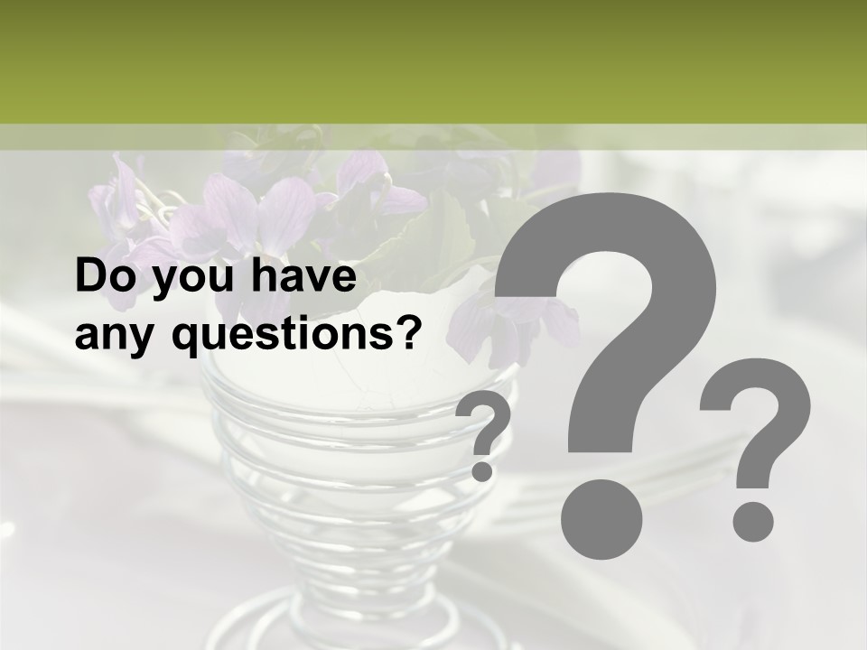 Celebration Event Table Egg PowerPoint Template