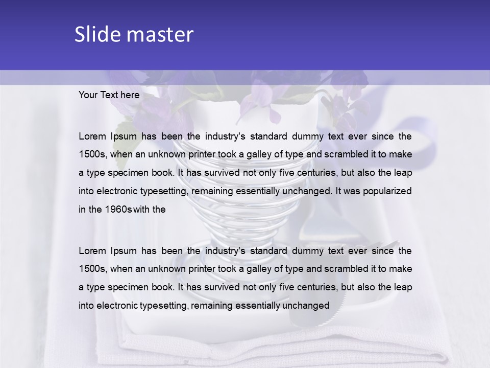 Fork Decoration Setting PowerPoint Template