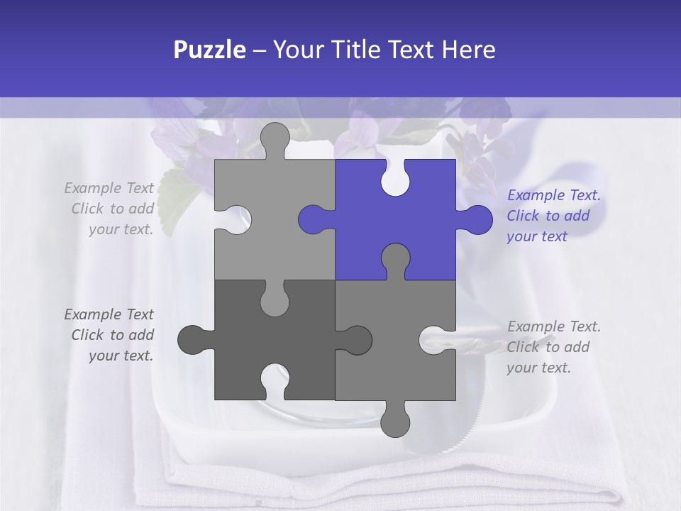 Fork Decoration Setting PowerPoint Template