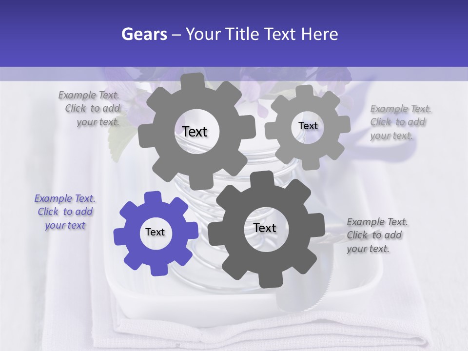 Fork Decoration Setting PowerPoint Template