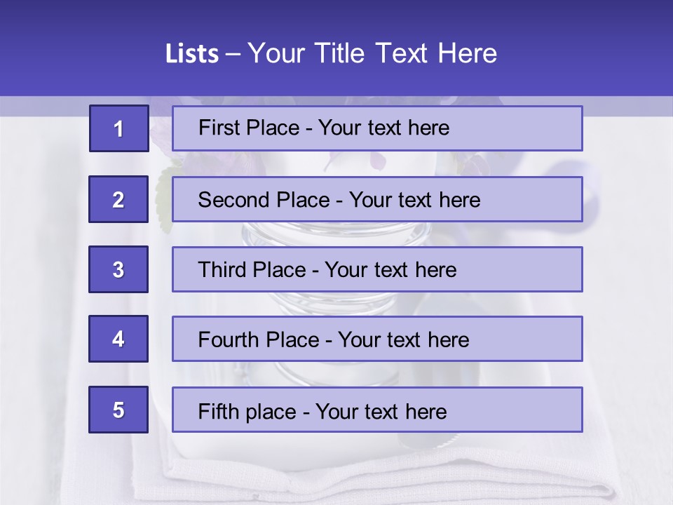 Fork Decoration Setting PowerPoint Template