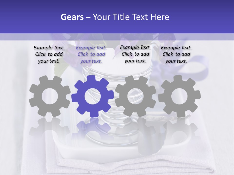 Fork Decoration Setting PowerPoint Template