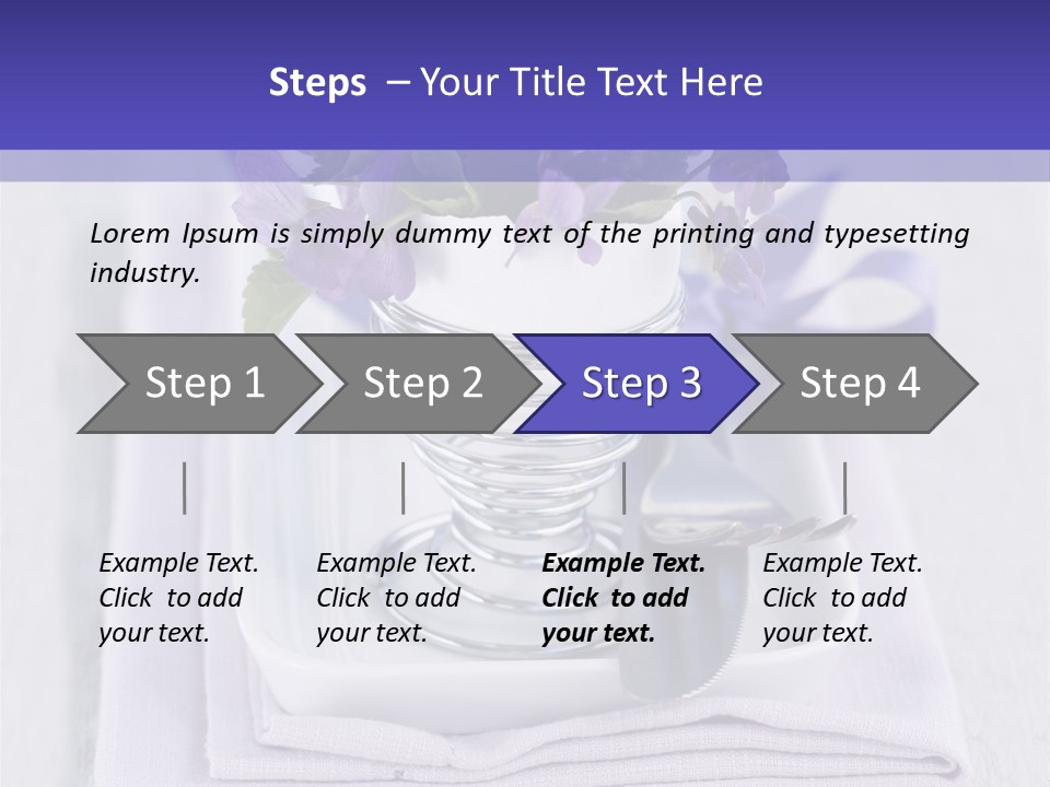 Fork Decoration Setting PowerPoint Template
