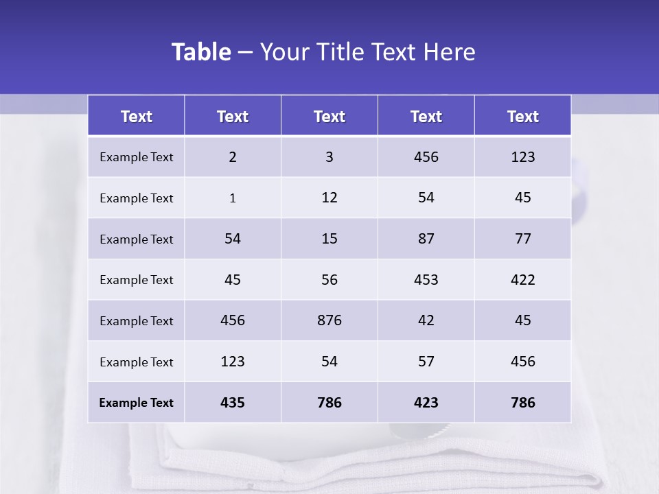 Fork Decoration Setting PowerPoint Template