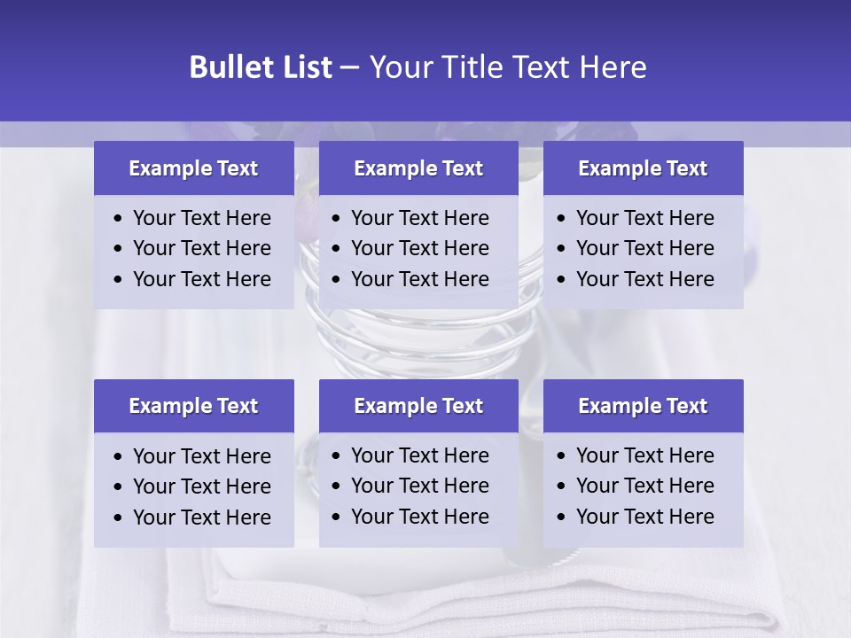 Fork Decoration Setting PowerPoint Template