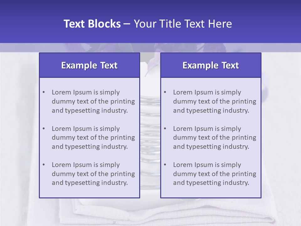 Fork Decoration Setting PowerPoint Template