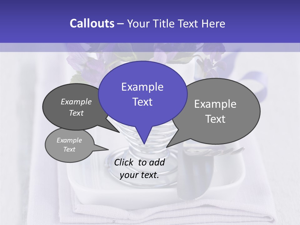 Fork Decoration Setting PowerPoint Template