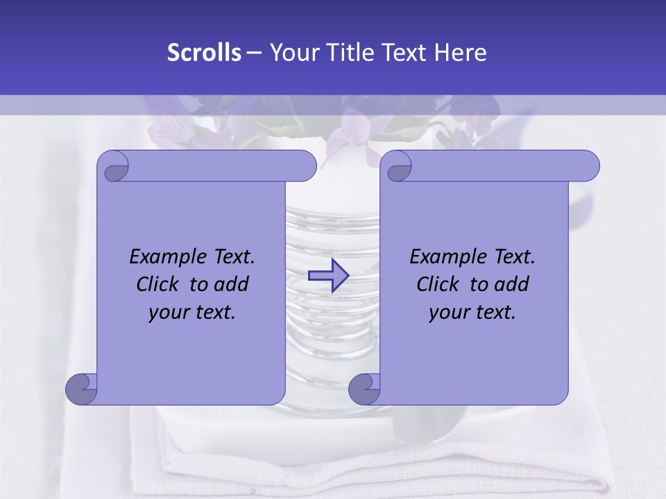 Fork Decoration Setting PowerPoint Template