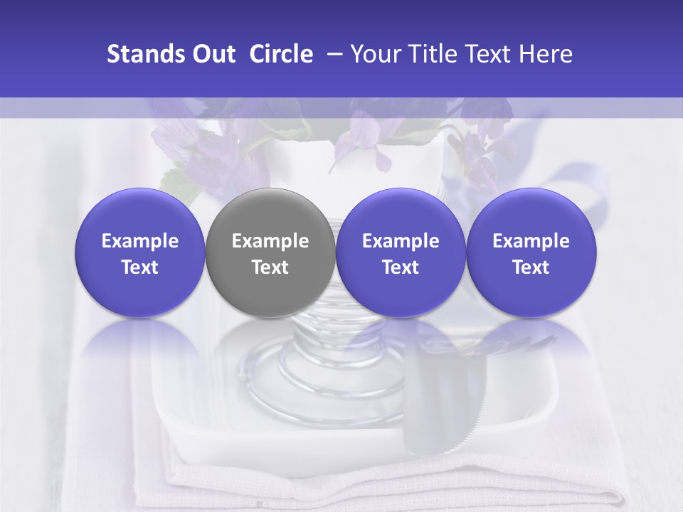 Fork Decoration Setting PowerPoint Template