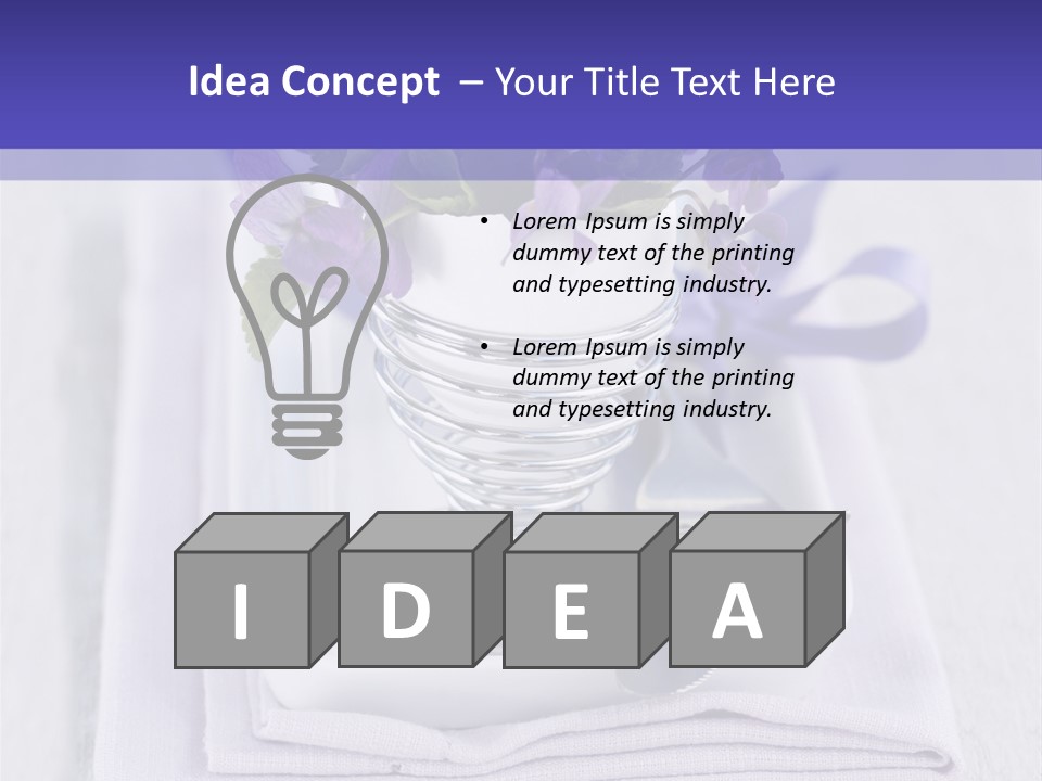 Fork Decoration Setting PowerPoint Template