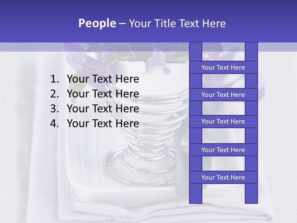 Fork Decoration Setting PowerPoint Template