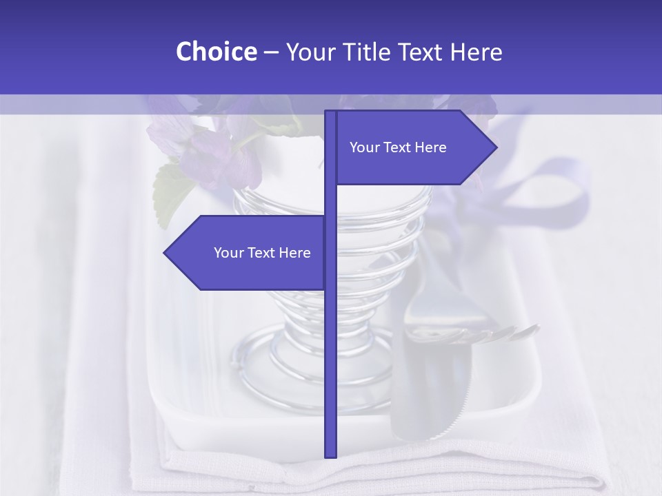 Fork Decoration Setting PowerPoint Template