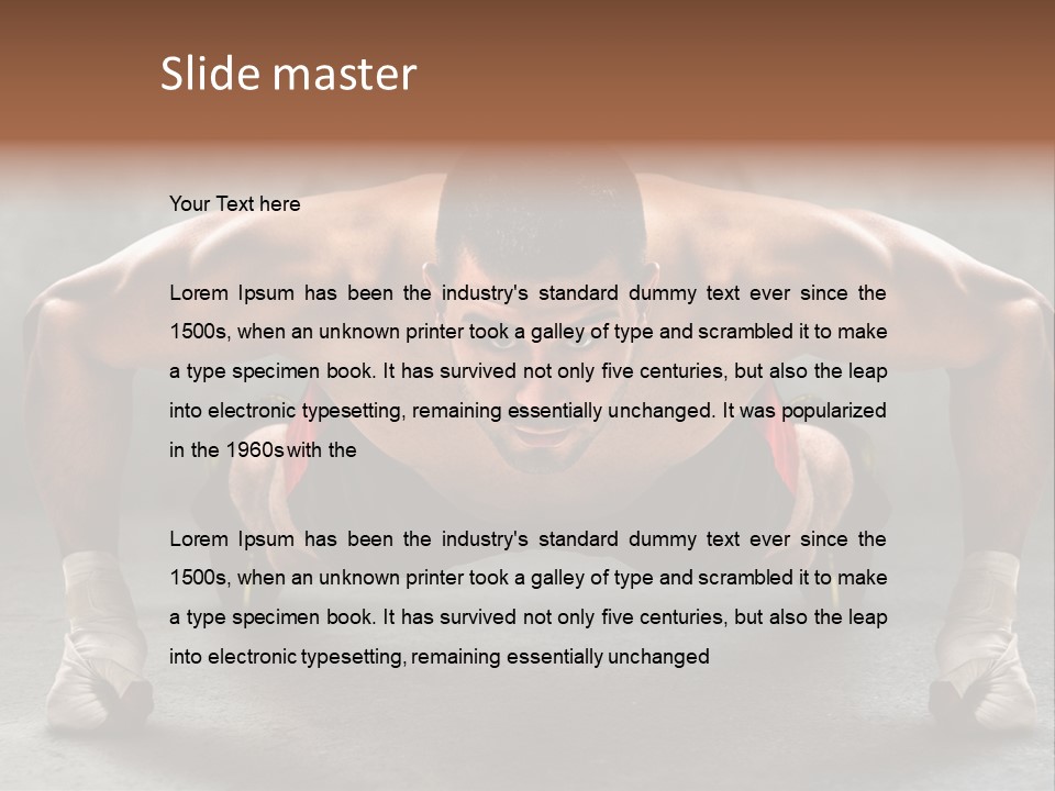 Mixed Martial Person PowerPoint Template