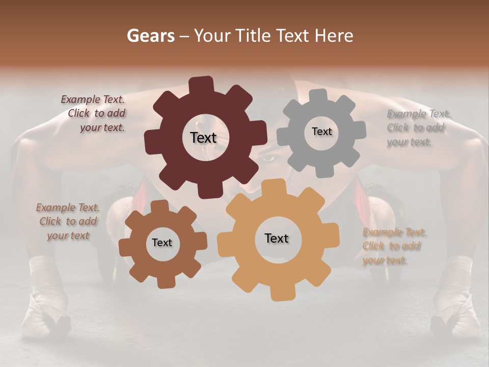 Mixed Martial Person PowerPoint Template