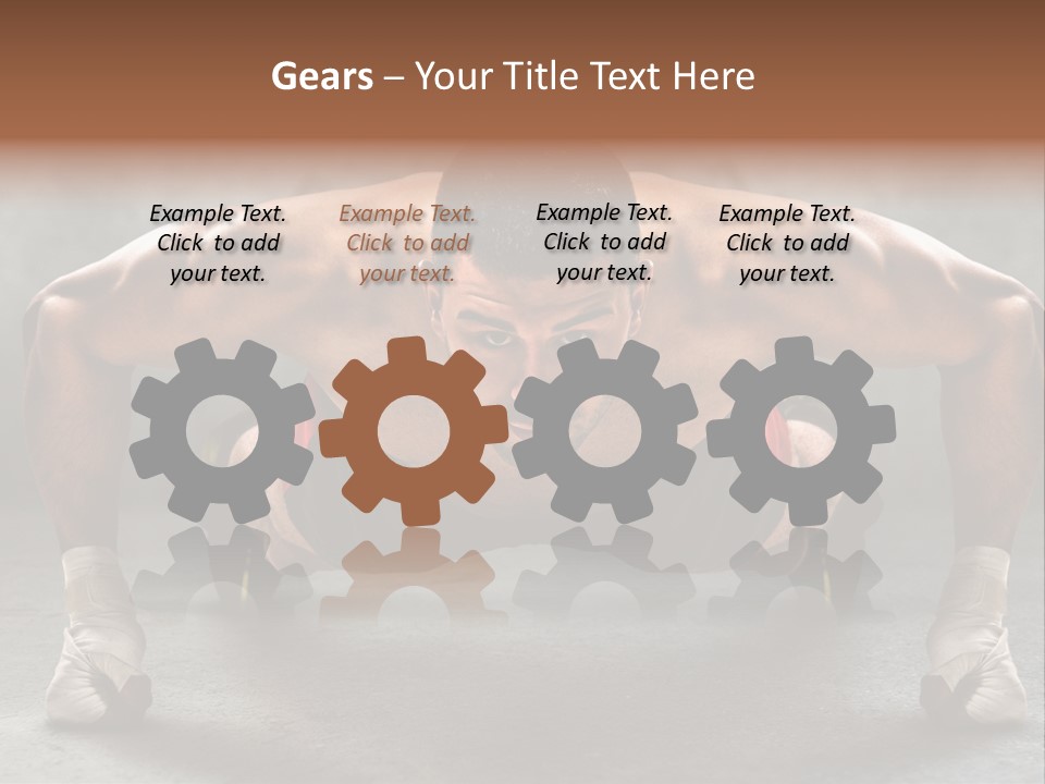 Mixed Martial Person PowerPoint Template