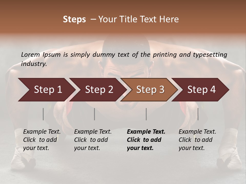 Mixed Martial Person PowerPoint Template