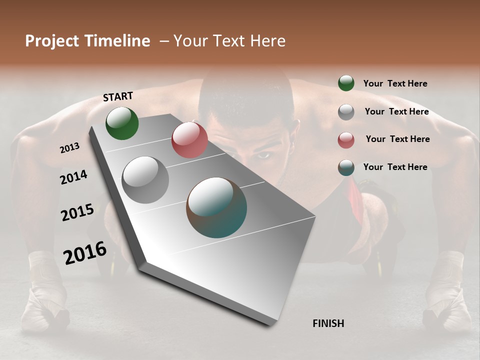 Mixed Martial Person PowerPoint Template