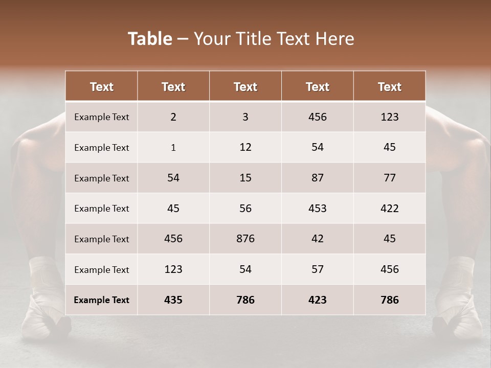 Mixed Martial Person PowerPoint Template