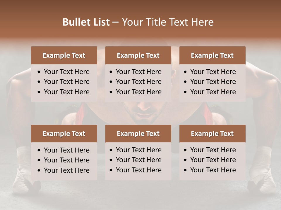 Mixed Martial Person PowerPoint Template