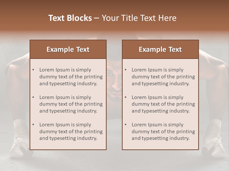 Mixed Martial Person PowerPoint Template