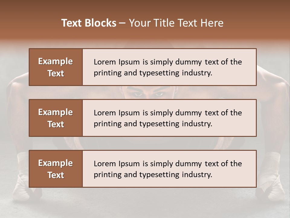 Mixed Martial Person PowerPoint Template