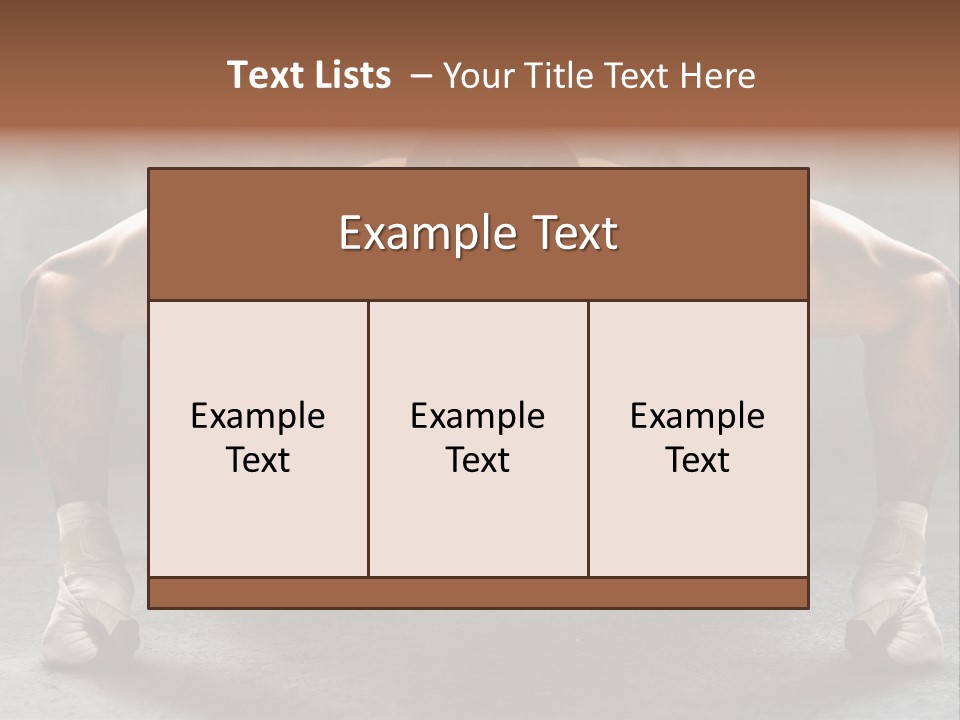 Mixed Martial Person PowerPoint Template