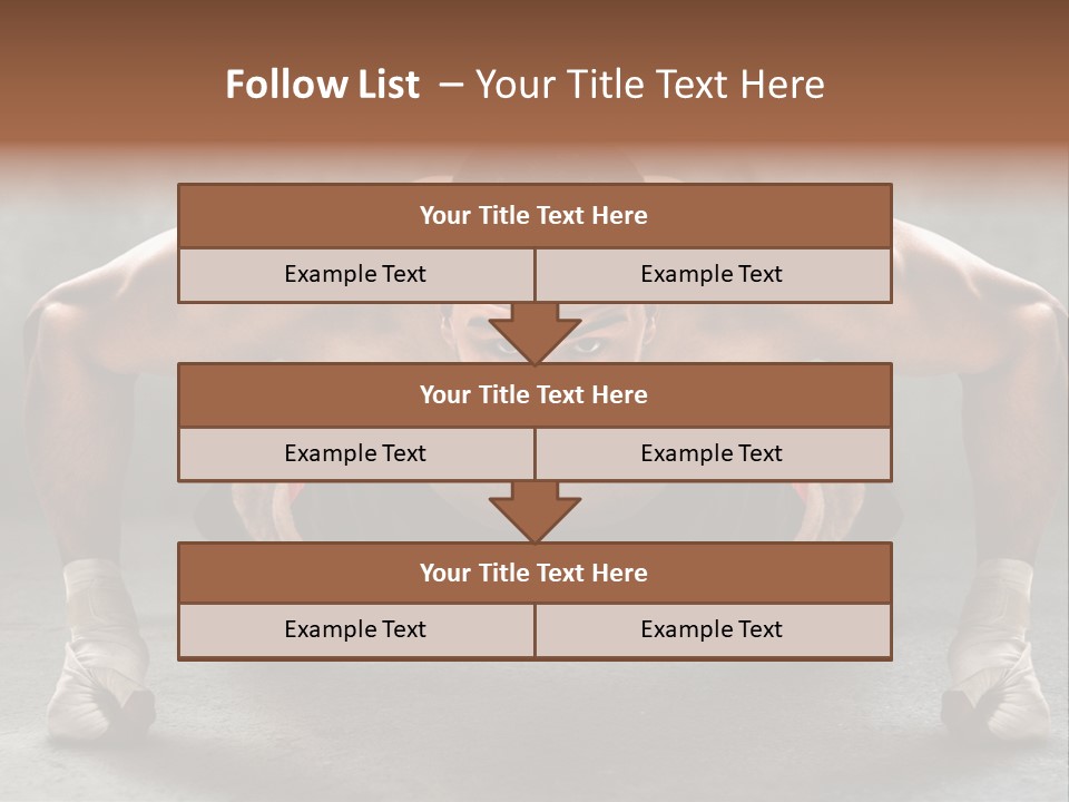 Mixed Martial Person PowerPoint Template