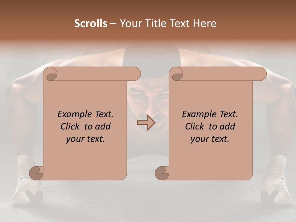 Mixed Martial Person PowerPoint Template