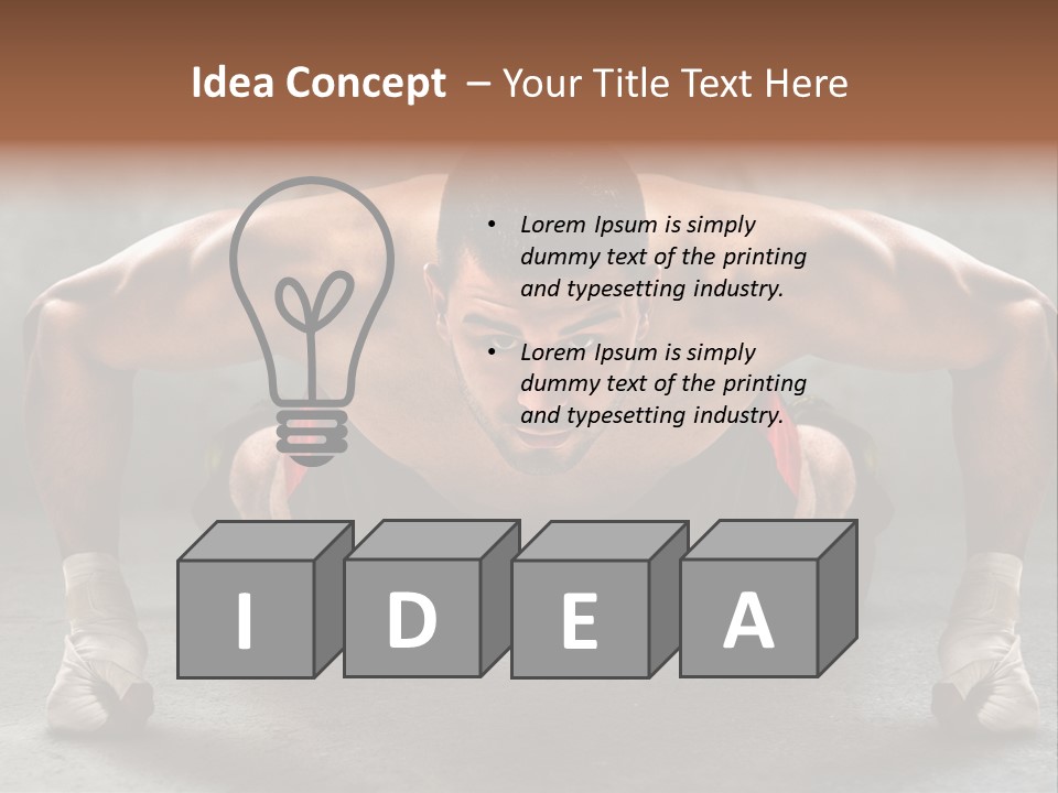 Mixed Martial Person PowerPoint Template