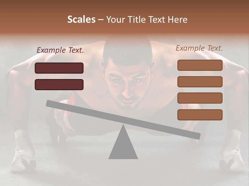 Mixed Martial Person PowerPoint Template