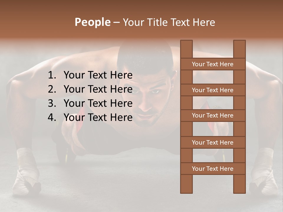 Mixed Martial Person PowerPoint Template