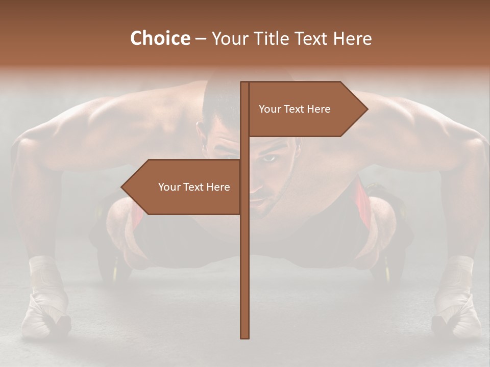 Mixed Martial Person PowerPoint Template