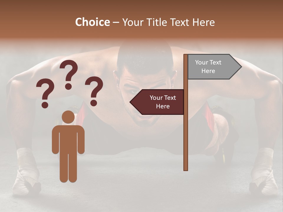 Mixed Martial Person PowerPoint Template