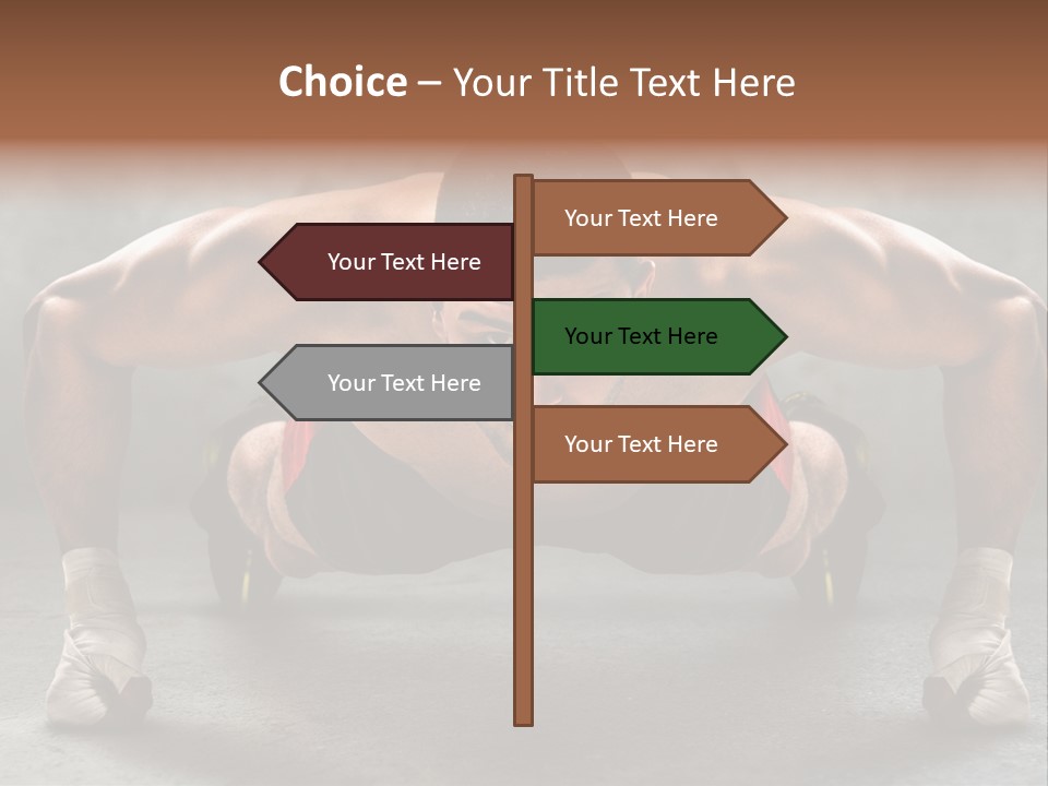 Mixed Martial Person PowerPoint Template