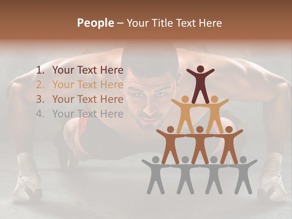 Mixed Martial Person PowerPoint Template
