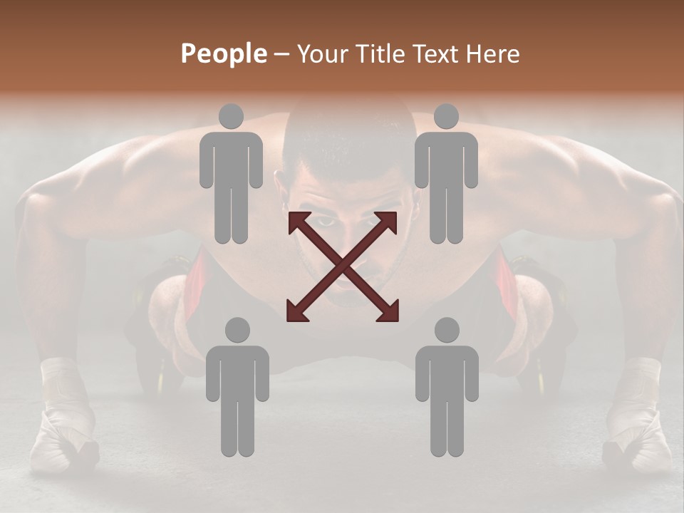 Mixed Martial Person PowerPoint Template
