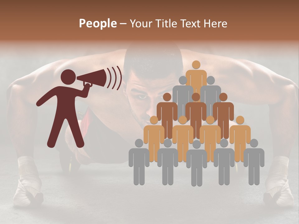 Mixed Martial Person PowerPoint Template