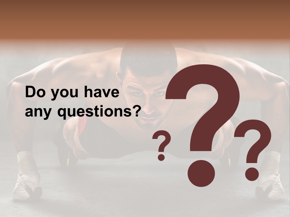 Mixed Martial Person PowerPoint Template