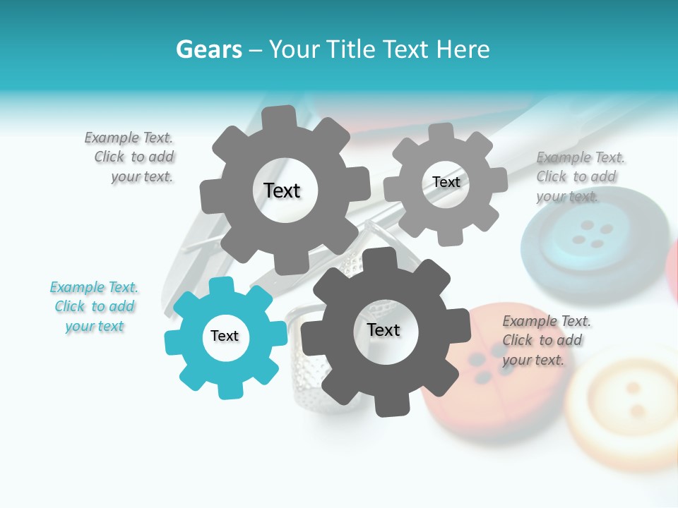 Work Spools Art PowerPoint Template