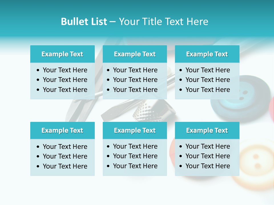 Work Spools Art PowerPoint Template